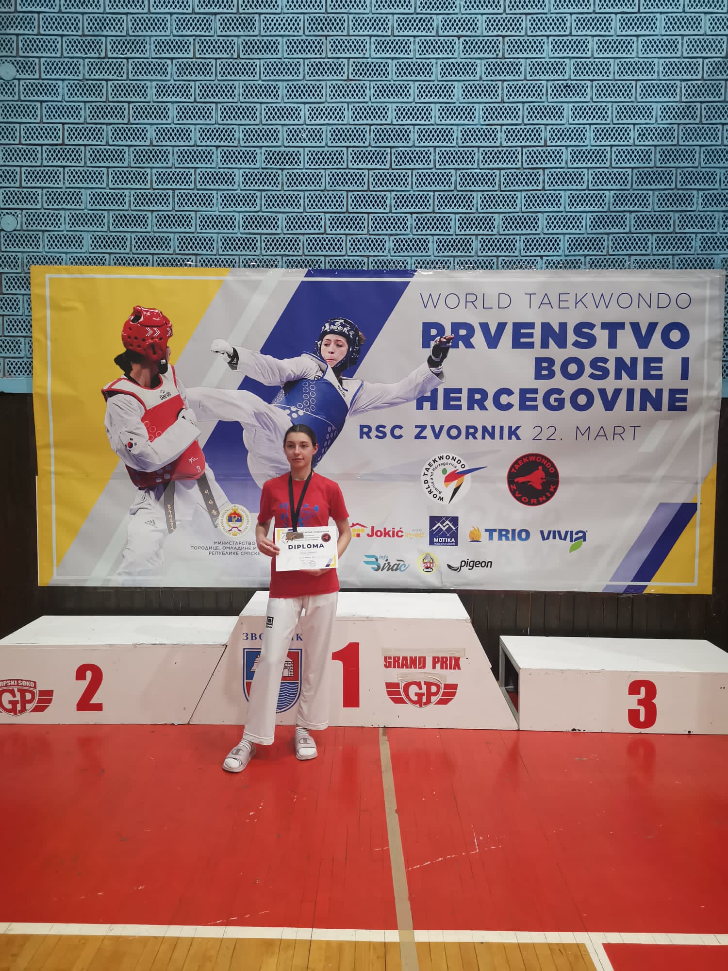 3. MJESTO NA DRŽAVNOM PRVENSTVU U TAEKWONDOU